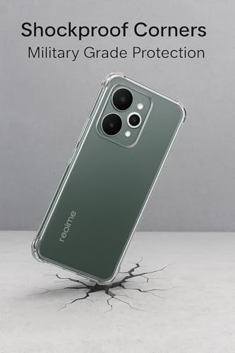 Image of for Realme 15 Pro Case | Transparent Shockproof Protective Cover | Slim Fit, Anti-Scratch, Crystal Clear Bumper for Realme 15 Pro