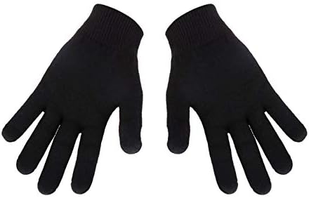 EXPER Men's Large Moisturizing Gloves with Gel Lining - Dry Hands Treatment Hydrating Cracked Hand Healing Gloves - Repair Rough, Chapped Skin Overnight (Black)