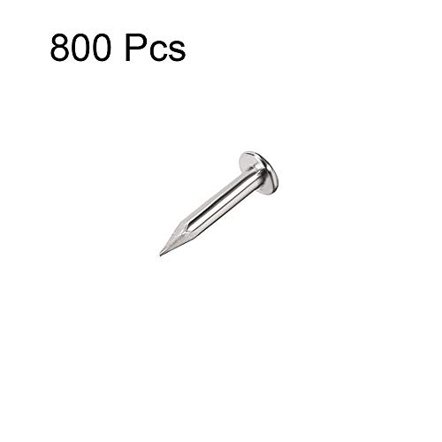 Hardware Nails, clavos de concreto, 800 piezas, clavos pequeños 1.2mm x 6mm, acero al carbono de alta calidad para decoración de bricolaje y accesorios para el hogar miniatura 3