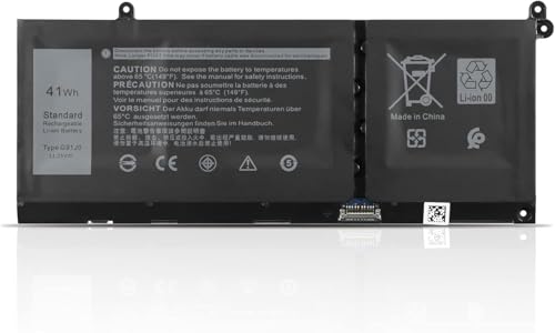 Image of G91J0 41Wh Battery for Dell Latitude 3320 3520 3330 3420 Inspiron 3510 3511 3515 3525 3530 5310 5510 5515 5410 5418 5518 14 Plus 7420 7415 2-in-1 Vostro 5620 5625 11.25V 2nd Gen