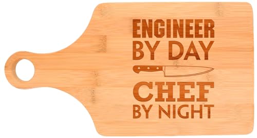 Comparison: Best Cutting Board Design Software 2 Engineering Gift Engineer By Day Chef By Night STEM Math Decorative Paddle Shaped Wood Serving Board