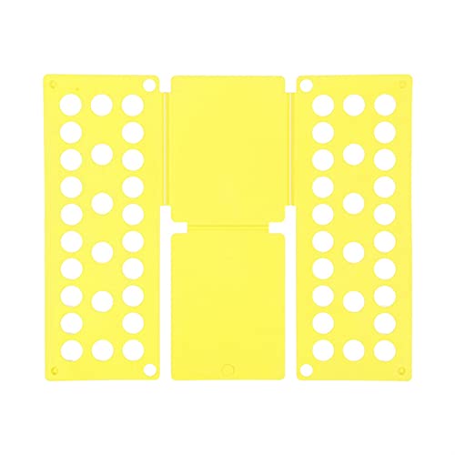 Doblador de ropa en forma de T, Tabla for doblar ropa multicolor for adultos y niños(Giallo,Children's)