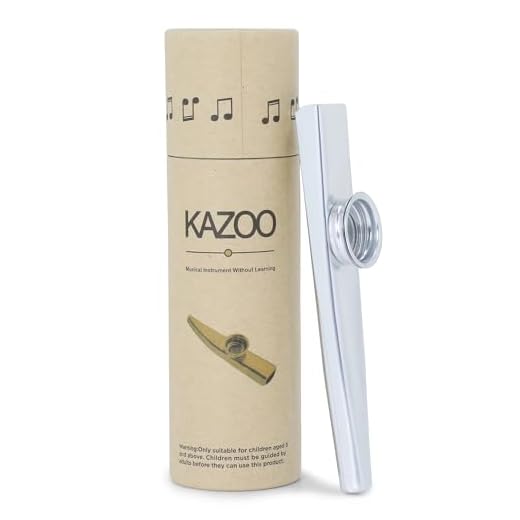 Juarez Kazoo Silver Aluminum Alloy with Five Membrane Flute Diaphragm Mouth Kazoos Musical Instruments JRKZ100