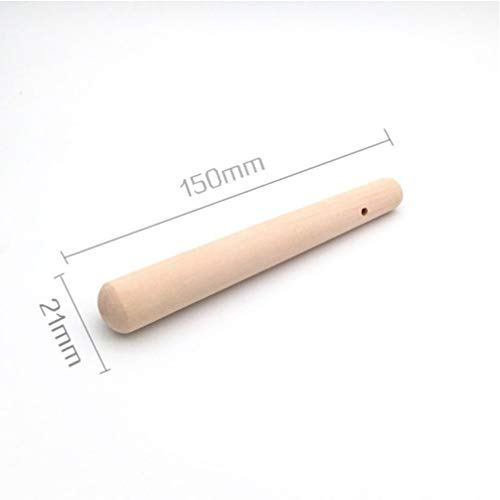 4 PCS Wooden Muddler Drink Cocktail Mojito, Wood Pestle Grinding Rod Wood Cocktail Muddler for Toddlers, Muddler Bar Tool, Wood Muddler for Bar Drink for Food (15cm)