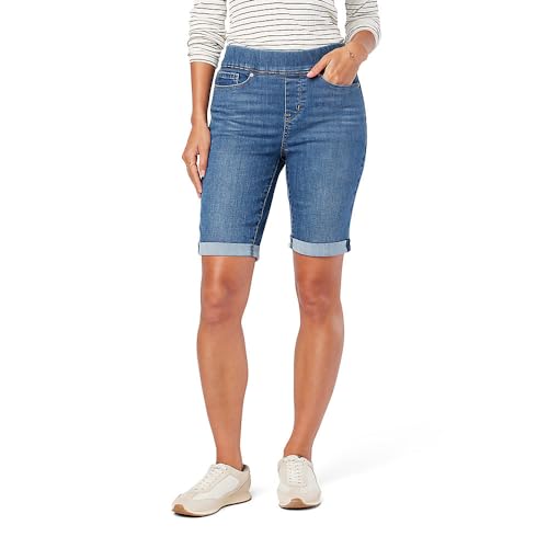 Levi Strauss Signature Gold Women's Totally Shaping Pull-On Bermuda Shorts Mid-Rise Stretch Denim (Also Available in Plus Size), (New) Out of Town, 20 Plus - image 1