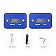 NInE-ROnG 2 Stück Digital LCD Induktiver Betriebsstundenzähler Wartungserinnerung Wasserdicht für Rasenmäher Schneefräse Boot Wechselrichter Generator Motor Kleiner Gasmotor (Blue*2)