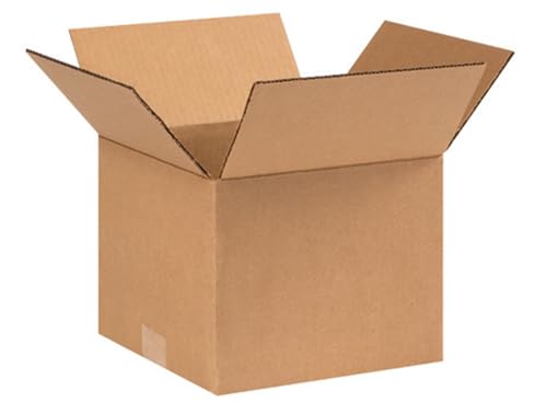 Image of Secure Seal - 9x9x7 Pack of 100 Corrugated Cardboard Packing Shipping Mailing Moving Carton Boxes