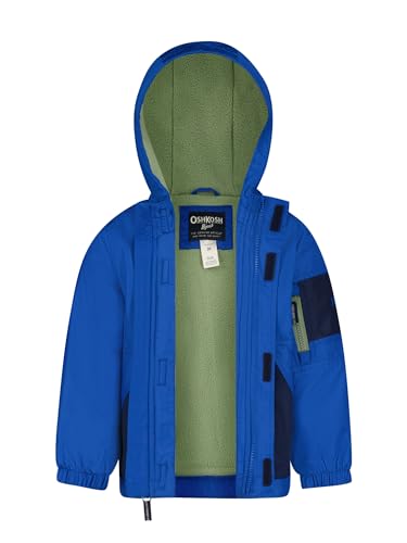 OSHKOSH B'GOSH Boys' Midweight Jersey Lined Hooded Jacket with Zipper Pocket2