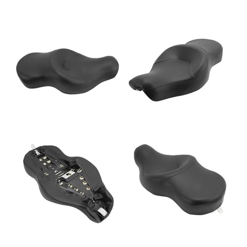 Selle Moto Biplace Premium en Cuir PU pour Sportster 883 1200 Finition Surpiquée
