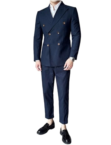 Costume deux pièces en lin respirant homme contre la chaleur estivale