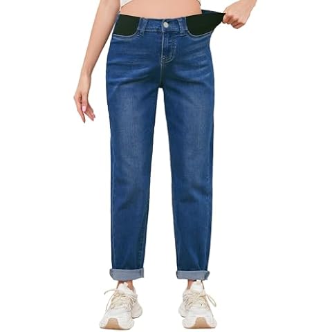 FABRACK Women's Maternity Mid-Rise Jeans Cover