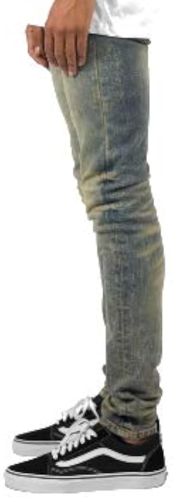 Blue Denim Pants Super Skinny Stretch 