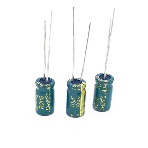 Condensateur 100V 10uF aluminium électrolytique 6x12mm pour réparation électronique
