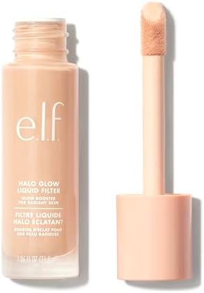 e.l.f. Halo Glow Liquid Filter, Complexion Booster For A Glowing, Soft-Focus Look, Infused With Hyaluronic Acid, Vegan & Cruelty-Free, 1 Fair