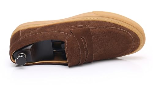 Santimon Mens Dress Shoes Slip-Ons Penny Loafers Suede Slippers Fashion Casual Business Prom Mocasines Boat Fashion Comfortable Breathable Summer Shoes for Men2