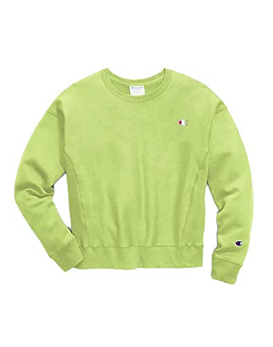 Champion LIFE Women's Reverse Weave Crew, Chilled Mint Green 11, L