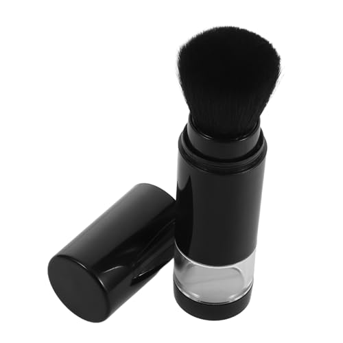 OUNONA Compact Knob Makeup Brush Portable Travel Size Powder Foundation Brush Fine Twist Knob for Easy Use Daily Parties