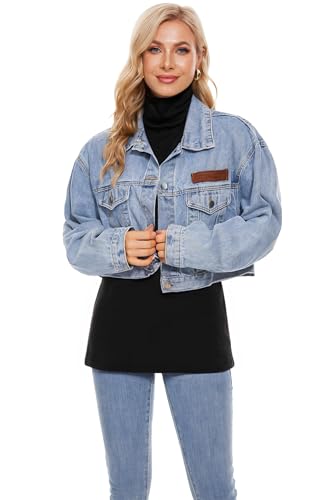 Image of TAIPOVE Cotton Fleece Lined Turtleneck Top for Women Long Sleeve Mock Turtle Neck Lightweight Sweater Thermal Underwear Shirt