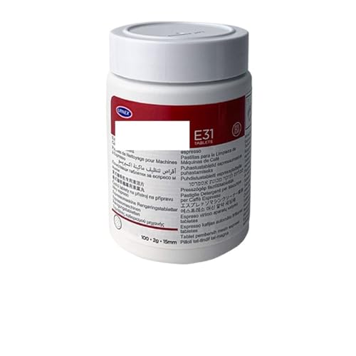 1 Botella (100 Uds) De Hoja De Limpieza for Máquina De Café, Compatible Con Cafiza URNEX E31, Delong, Bosch, Pieza De Repuesto Universal