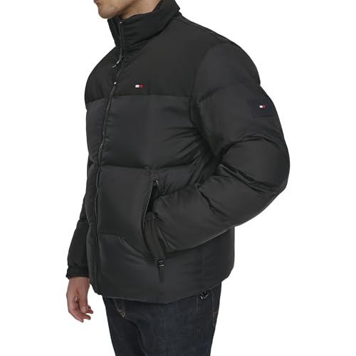 Image of Tommy Hilfiger Men's Mixed-media Puffer Jacket