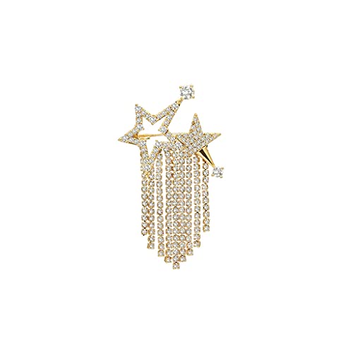 Broche en strass pour femmes chic et élégante - Accessoire cristal pour vêtement