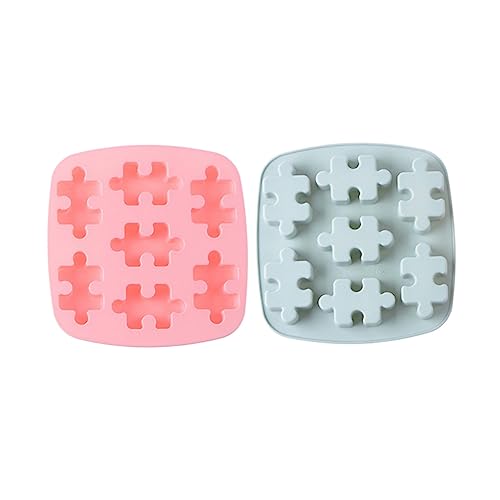 OKUMEYR 2pezzi Stampi in Silicone Puzzle Per Cioccolato e Dolci Antiaderenti Resistenti Forno e Microonde Per Gelati e Biscotti