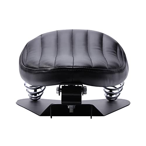 Image of DREAMIZER Motorcycle Seat Cushion Driver Solo Seats with Spring Bracket PU Leather Compatible with Harley Honda Yamaha Kawasaki Sportster Iron 883 1200 Chopper Bobber Cafe Racer