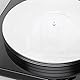 Facmogu 3mm Weiße Acryl Plattenspieler Slipmat, 12In Vinyl Plattenspieler Matten, Antistatisch & Anti Vibration Plattenteller Slip-Mat, Reduzieren Sie Lärm Phonograph LP Record Mat