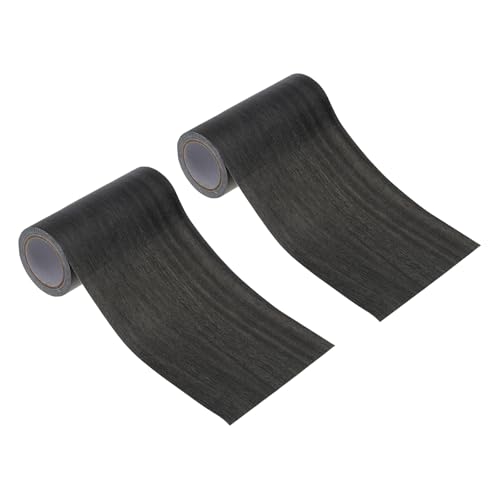 Image of PATIKIL Wood Grain Repair Tape 4 inch x15ft,2 Pcs Self Adhesive Realistic Textured Repair Tape Patch for Floor Door Table Cabinets Desk,Ebony