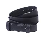 Bowen style replacement Leather belt with sheath (38 Inch, Black)