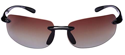 The Influencer 2 Pair of Lightweight Sport Wrap Polarized Sunglasses for Men and Women - 2 Hard Cases Included4