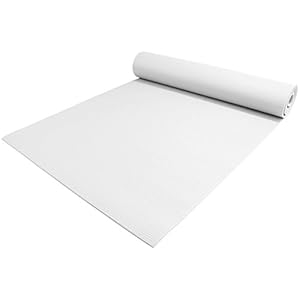 1/4″ Thick High-Density Deluxe Non-Slip Exercise Pilates & Yoga Mat, White