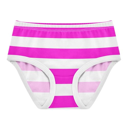 White Hot Pink Stripe Toddler Girls's Underwear 2T