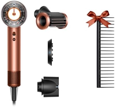 （04:00時点） Dyson(ダイソン) ドライヤー Dyson Supersonic Nural™ Shineヘアドライヤー シャンパンロゼ (HD16 AS G) 大風量 速乾 スカルプケア 【Amazon.co.jp限定】【パワフルな風だから、低温なのに速乾】【限定ギフト コーム付き】