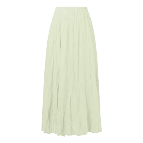 Robe plissée légère taille haute stretch et ample pour femme