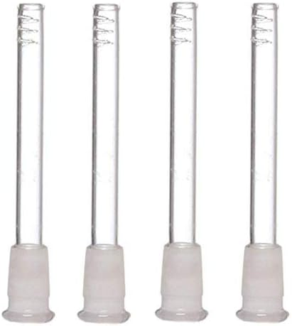 Metier 18.8mm Glass Down Tube Accessory Set of 4pcs for Glass Waterpipe Bong. (11.5cm)