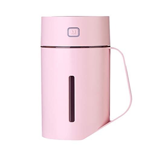 FBGood Humidificador portátil Mini Humidificador con la casa colorida de oficina de dormitorio de la noche 420 ml (rosa)