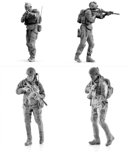 Kit modelo resina soldado U.S. Commando 1:16 sin pintar miniatura 2