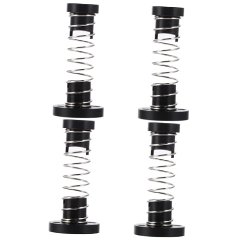 FUNOMOCYA 4 Pcs Nut Springs Go-Parts DIY CNC Parts Leadscrew Anti Backlash Spring Threaded Rod Anti Backlash Screw Pogo Lead Screw Backlash Sprung Anti Backlash 3D Black Pom