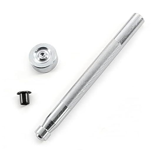 Eyelet Hand Setter (#8 Size) - (Fits 1/4 Inch Diameter Eyelets) - (Includes Base & Ram) - for KYDEX Holster Making & Hobby