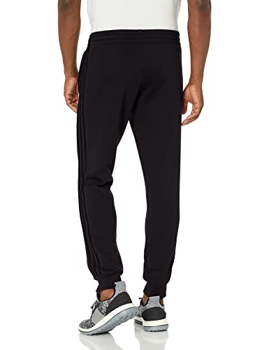 adidas Men's Essentials 3-Stripes French Terry Tapered-Cuff Pants4