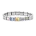ITingstere Italian Charms Set 9Pcs Butterfly Love 9mm Modular Charm Bracelet Link Handmade DIY Module Jewelry Gifts