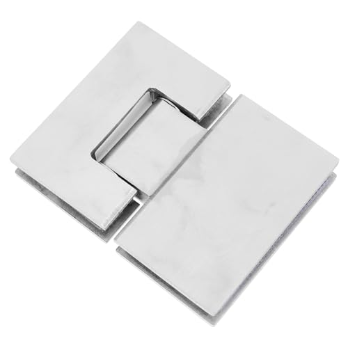 TOVINANNA para Puerta de Ducha Acero Inoxidable Cepillado para Vidrio de Abrazadera Resistente para Herrajes de Baño Sujeción Segura y Apertura Suave