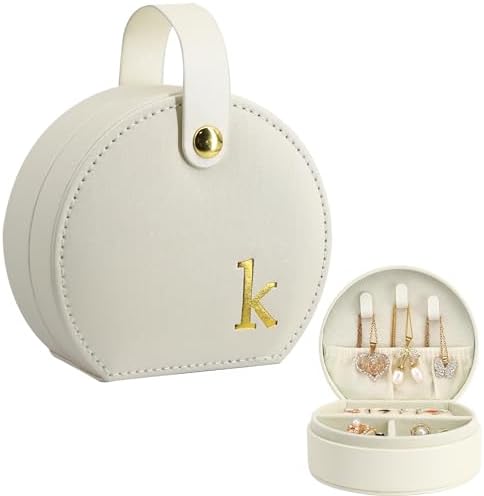 COLLECTIVE HOME - Travel Jewelry Case, Elegant Half-Moon Design w...