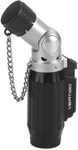 Encendedor Vertigo Intimidator Quad Torch Negro y Cromo miniatura 2