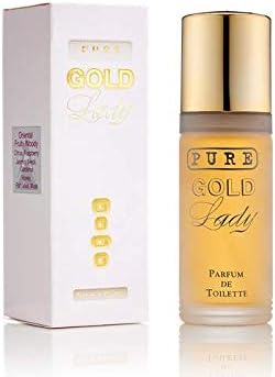 PRM Women’s Perfume – Pure Gold Lady Parfum de Toilette, 55 ml – Fresh, Long Lasting, Oriental Fruity Fragrance