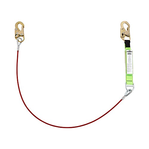 Image of Peakworks Superior Grade, Heavy-Duty Polyester Webbing, UV and Abrasion Resistant, Shock Absorber Cable Pac, 1 /4 inch PVC Coated Cable /Snap Hooks, Green, V8108306