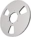 10 Inch 14 Empty Tape Reel, Easy to Use Heavy Duty Empty Disc Opening Machine Parts Aluminum Alloy Universal Recording Tape Reel for (Silver)