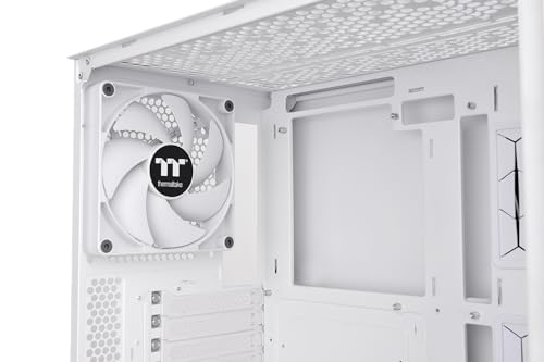 Gabinete Thermaltake Ceres 330 TG ARGB de torre media para PC, compatible con ATX, Project Stealth y BTF, color blanco con vidrio templado miniatura 5