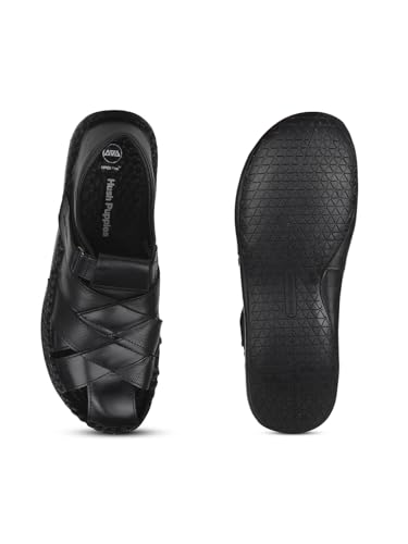 Image of Hush Puppies California Fisherman Men's Black Sandals - 10 UK (8646790)